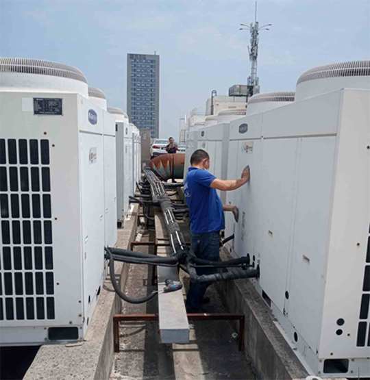 舞钢中央空调制热和不制冷系统维修方法